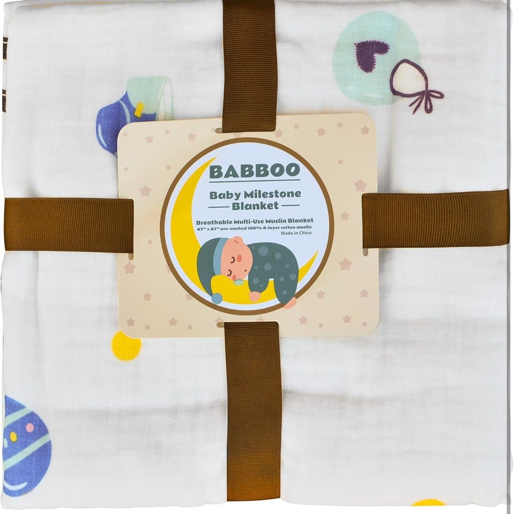 White and Brown Diaper Cover